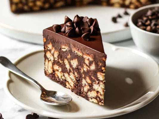 Salted Caramel Biscuit Cake